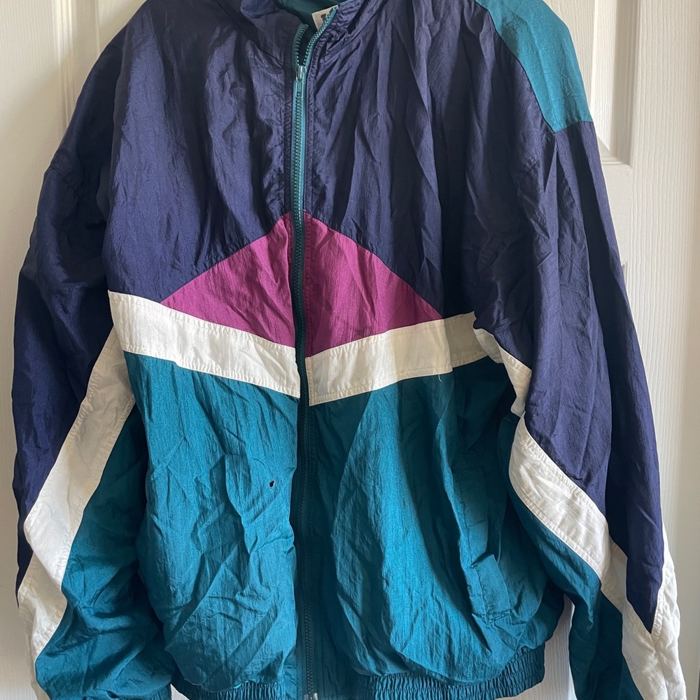 Colorblock Windbreaker Jacket